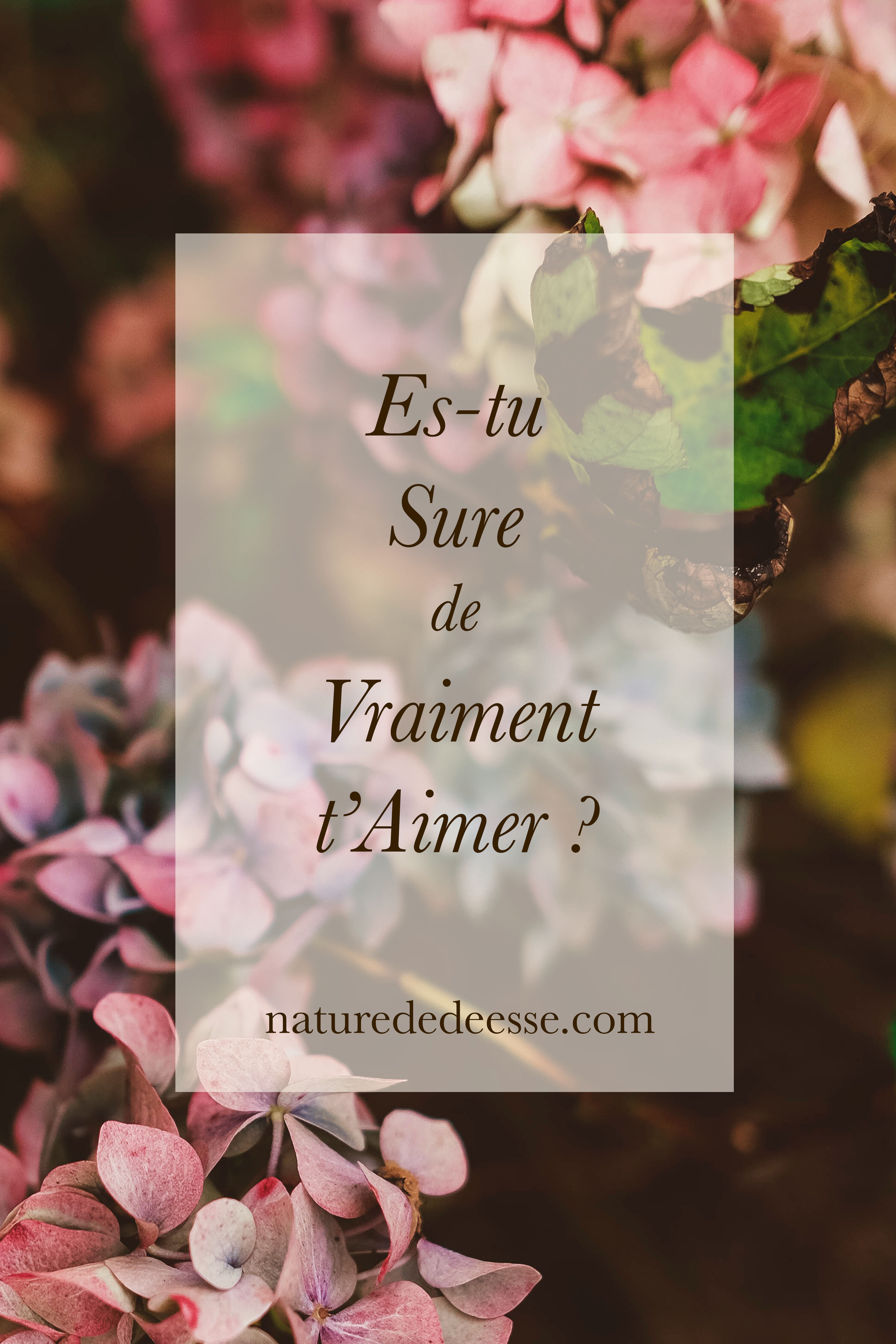 Amour de soi - apprendre à s'aimer - Confiance en soi - Nature de déesse