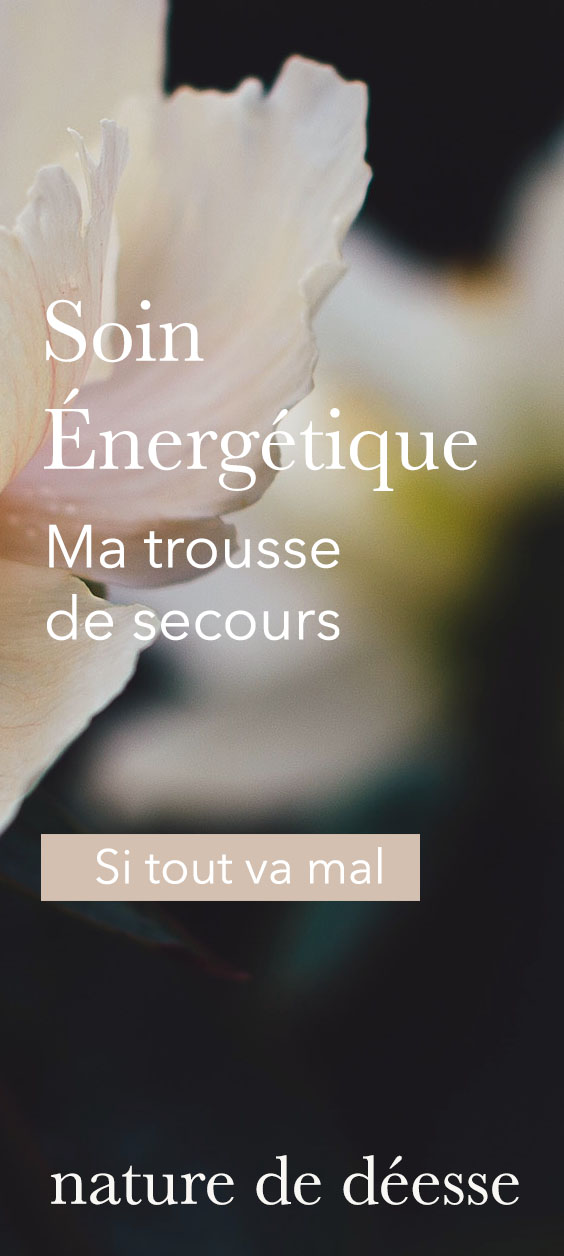 Je vais mal : Ma trousse de secours énergétiques Moments difficiles - Nature de déesse