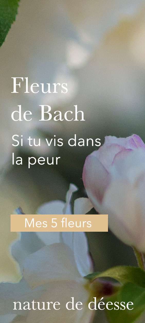 J'ai peur : 5 fleurs de Bach - Nature de déesse