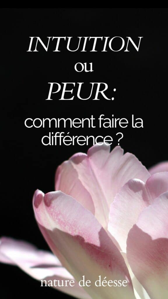 Faire la différence entre une peur et un non de ton intuition